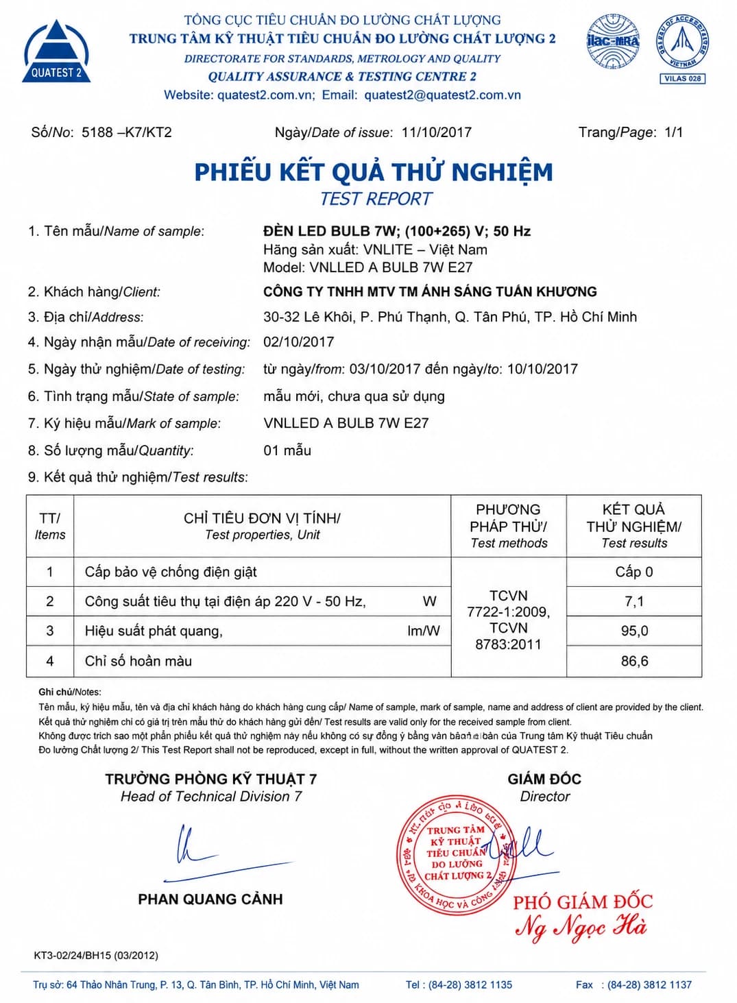 Kiểm Nghiệm Sản Phẩm